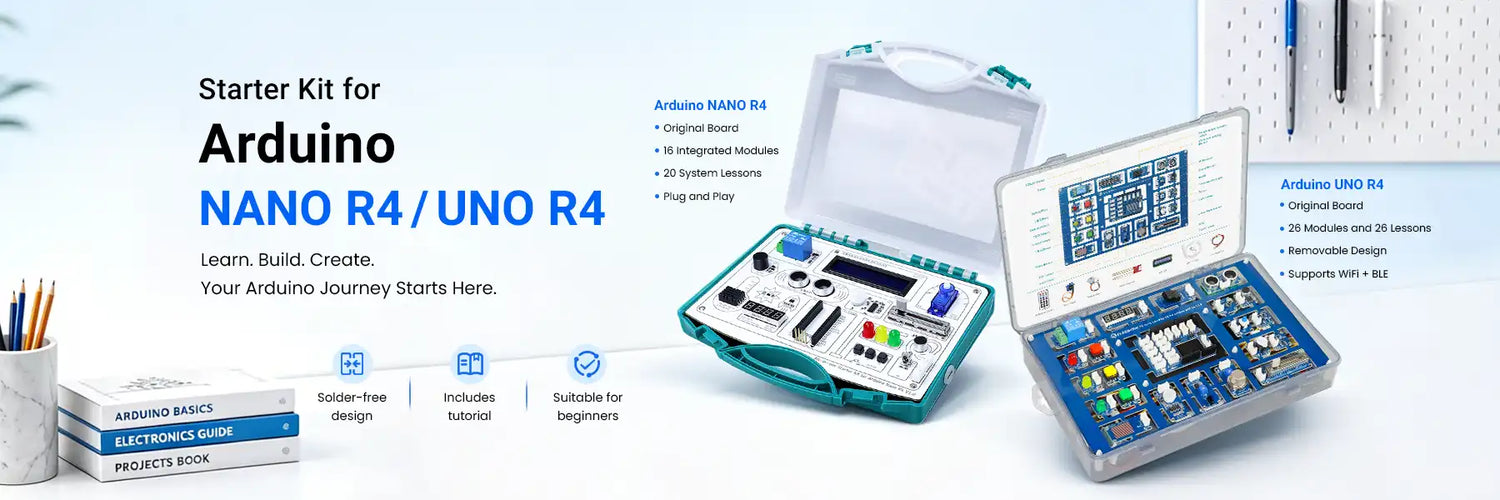 Starter Kit for Arduino Nano R4 board
