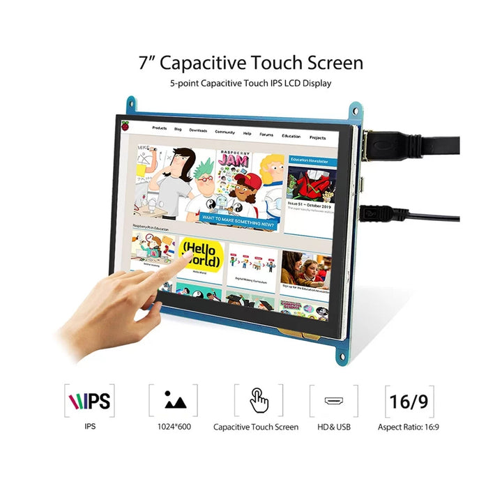 7 inch capactitive touch screen