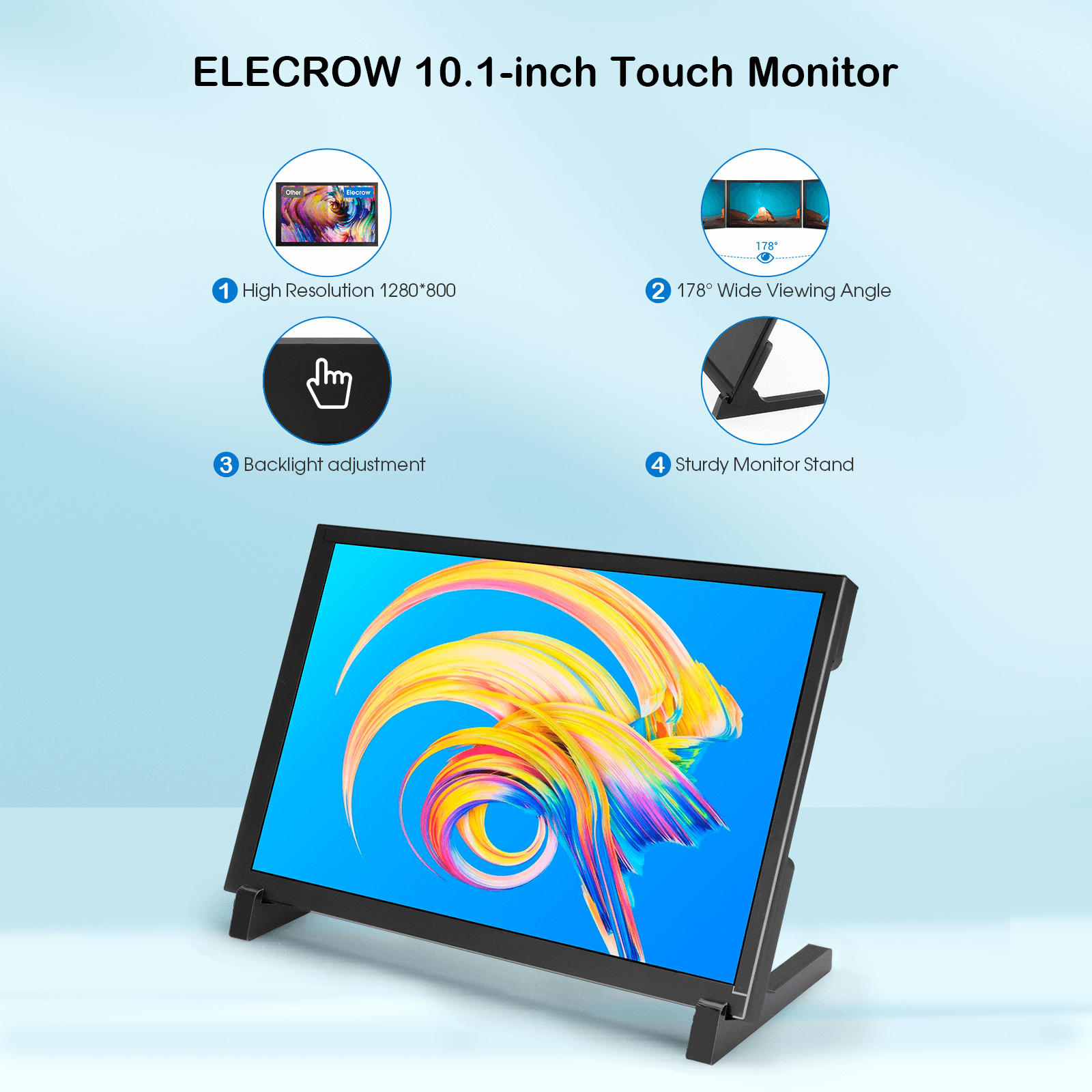 10.1inch Display IPS 1280x800 Acrylic Case Touch Screen Compatible wit ...