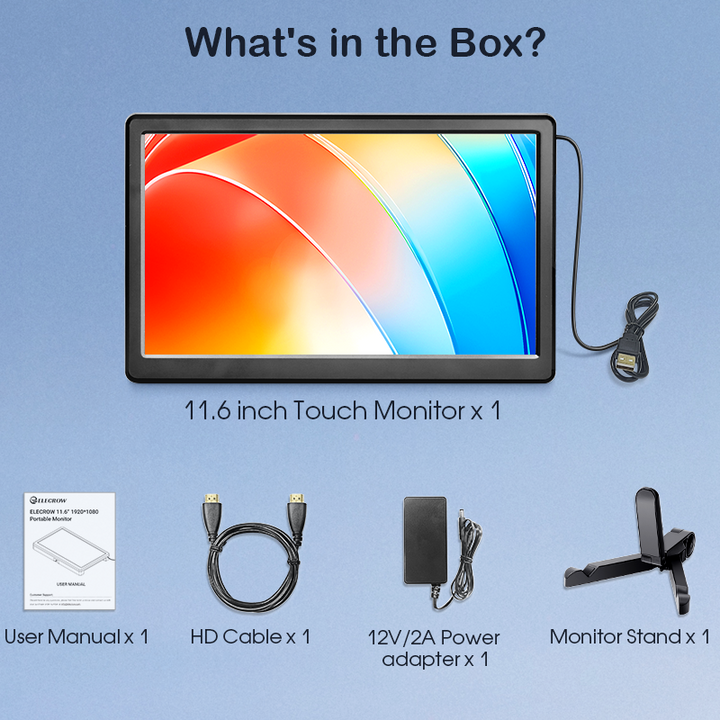 11.6 inch monitor package