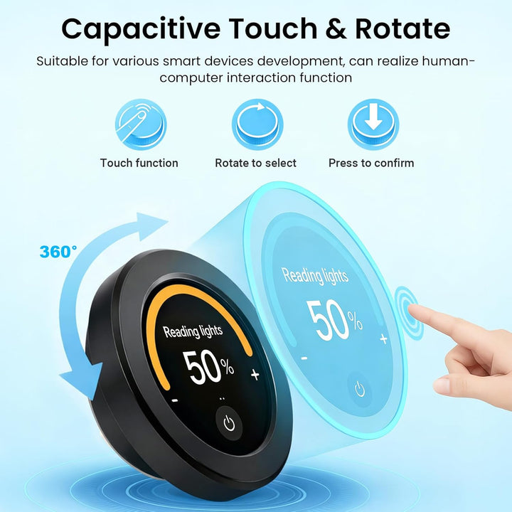 CrowPanel 2.1inch-HMI ESP32 Rotary Display 480*480 IPS Round Touch Kno ...