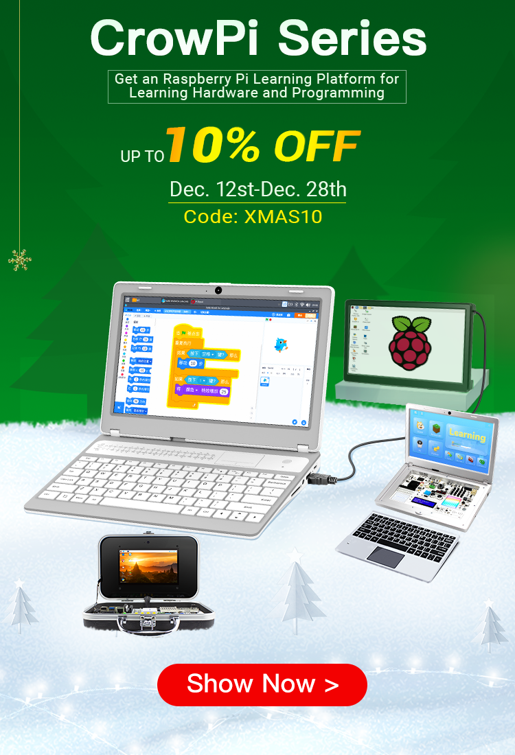 Crowpi Raspberry Pi Kit CrowPi Official Store | Raspberry Pi Laptop, Raspberry Pi Kit