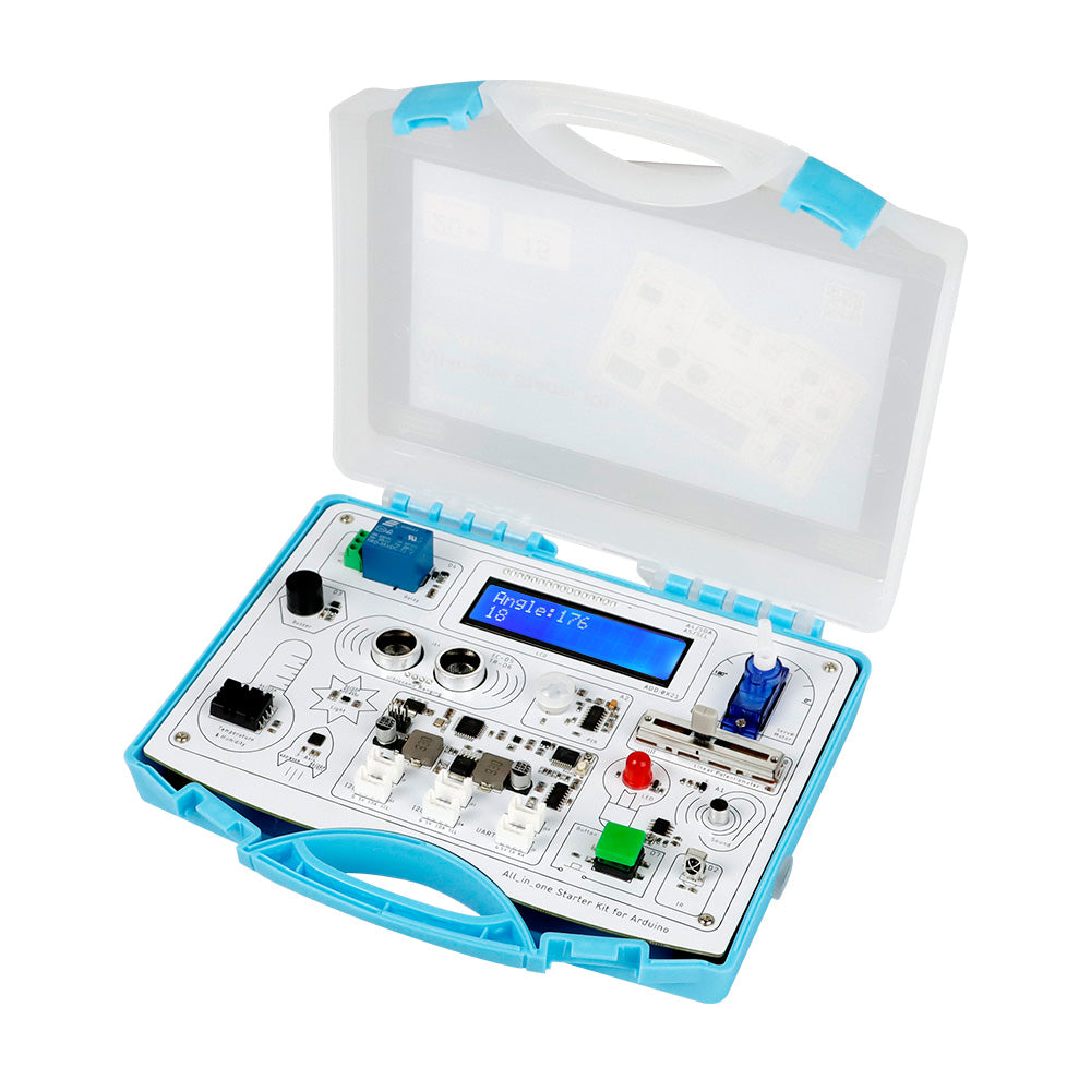 Mini Arduino Set All-in-one Starter Kit for Arduino Common Board Design Kit with 15 Sen ...