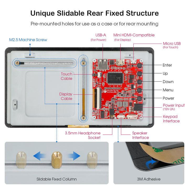 Crowvision unique slidable rear fixed structure