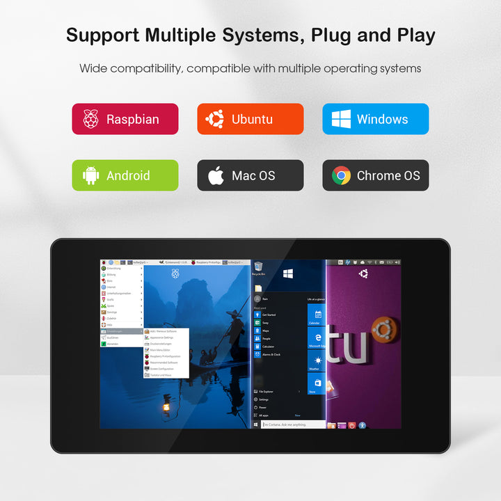 support multiple systems, plug and play