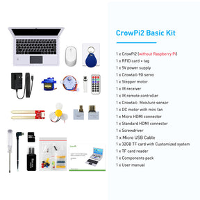 CrowPi2 All in One Raspberry Pi Laptop for Programming and Hardware