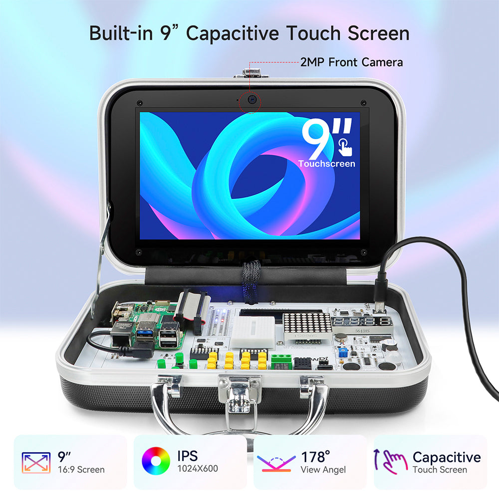 Crowpi Learning Kit CrowPi Compact Raspberry Pi 4 3 Kit for Learning Computer Science and ...