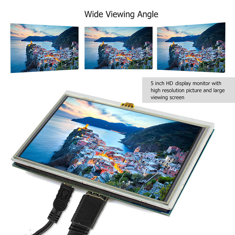 RR050 5 Inch Raspberry Pi Monitor Touchscreen TFT Display