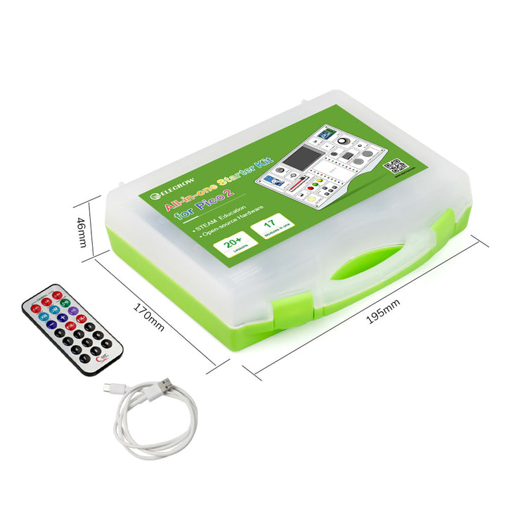 size of Raspberry Pico2 Starter Kit 