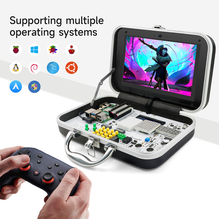 Crowpi Learning Kit CrowPi Compact Raspberry Pi 4 3 Kit for Learning Computer Science and ...