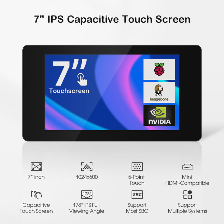 Crowvision 7 inch IPS touch screen