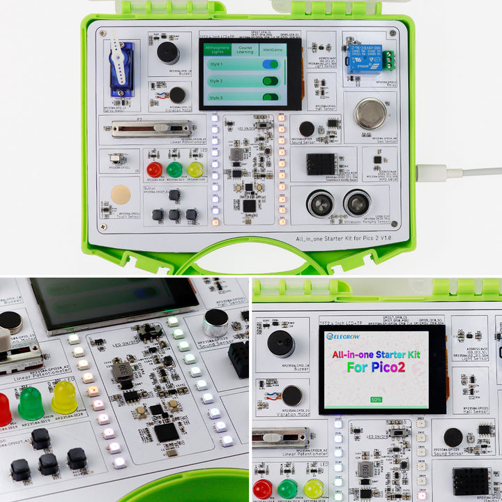 details of Raspberry Pico2 Starter Kit 