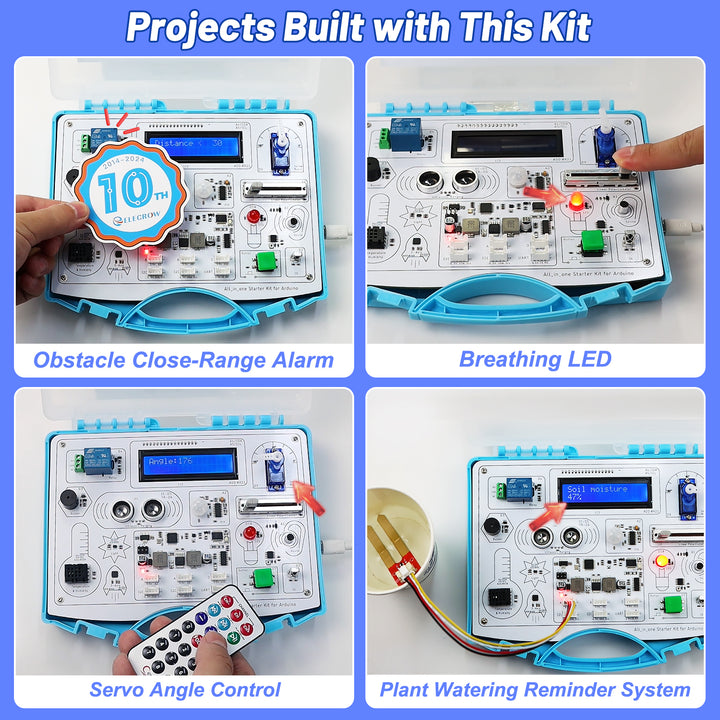 All-in-one Starter Kit for Arduino Common Board Design Kit with 15 Sen ...