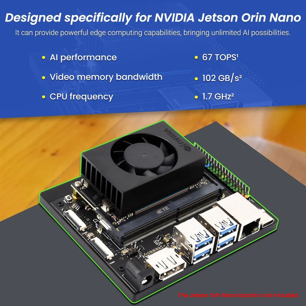 AI Starter Kit for Jetson Orin Nano with Common Board design, 30 Senso ...