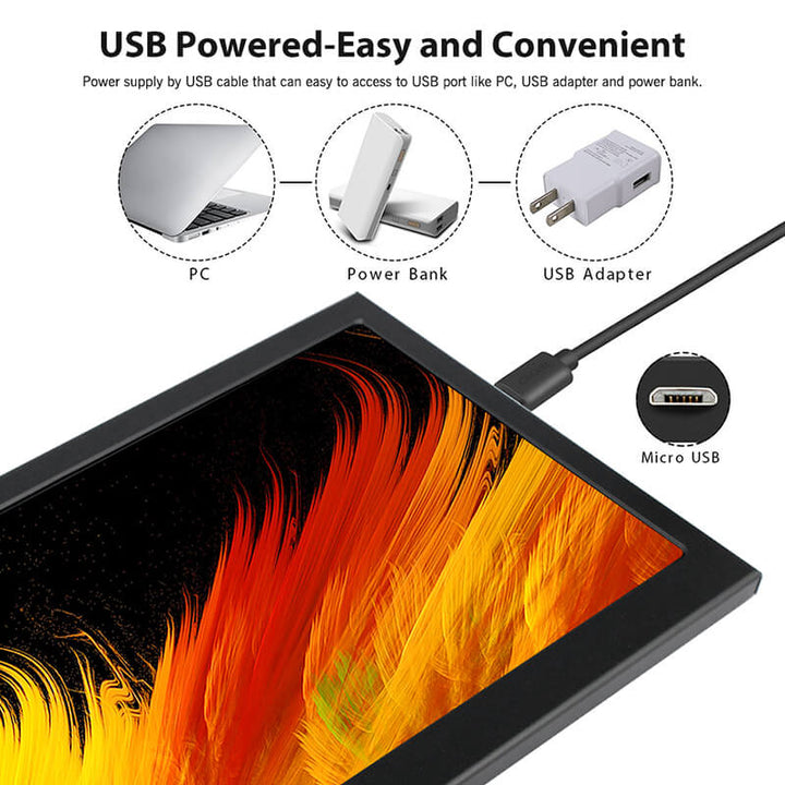 USB powered-easy and convenient