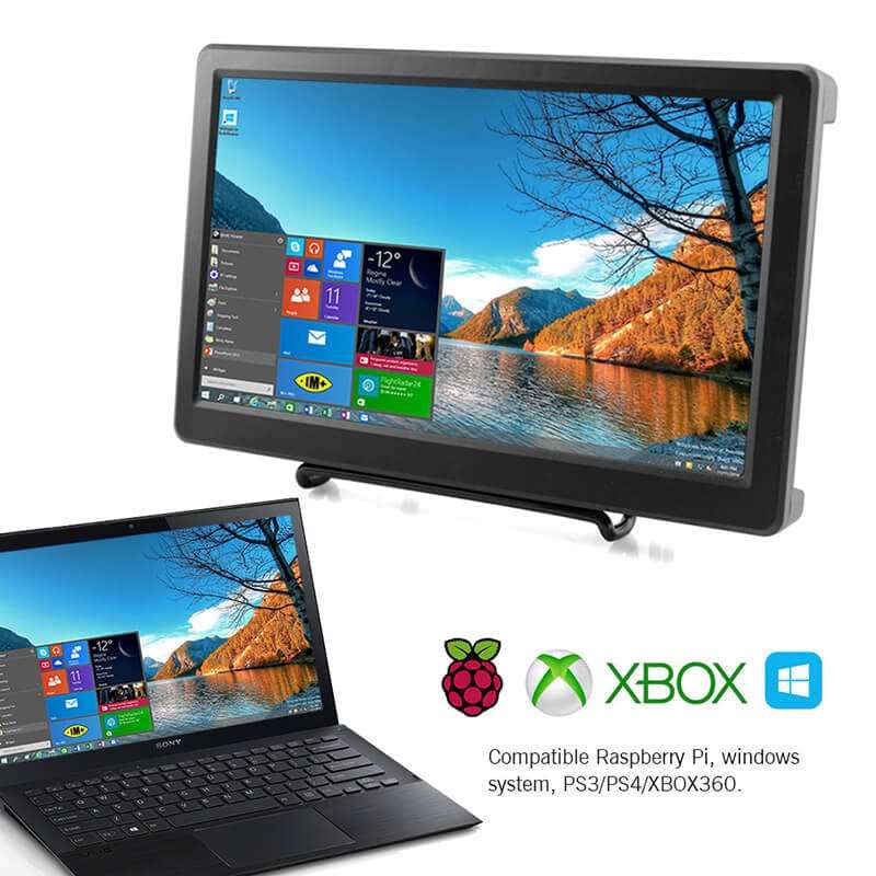 SF101 10.1 Inch Raspberry Pi Display HDMI-compatible VGA Portable  IPS Monitor(Non-Touch Version)