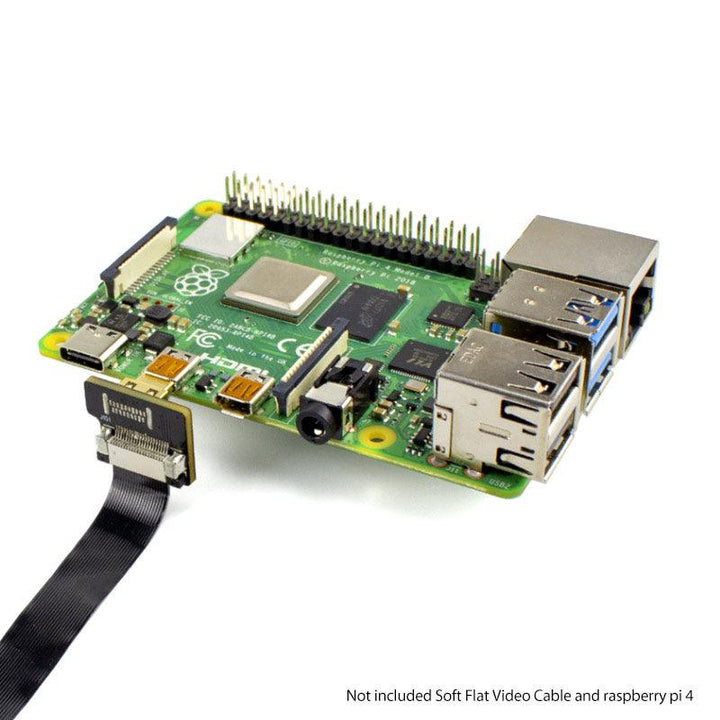 HDMI Connector connect with Raspberry Pi 4B - CrowPi