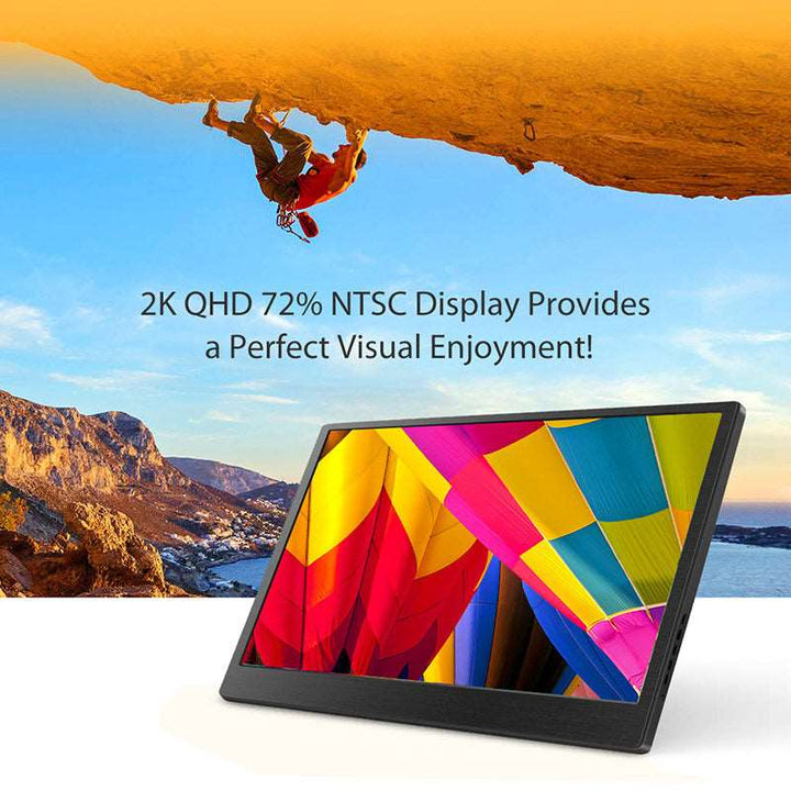 2K QHD 72% NTSC Display provides a perfect visual enjoyment