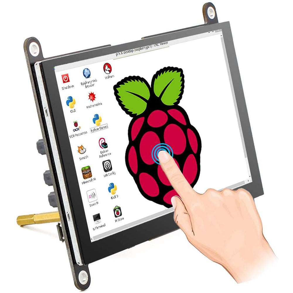 RC050S Raspberry Pi Display 5 Inch Touchscreen IPS Display 800x480 USB ...