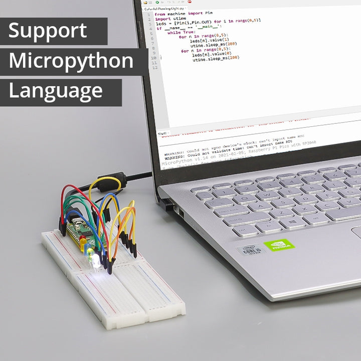 Raspberry Pi advanced kit support micropython language