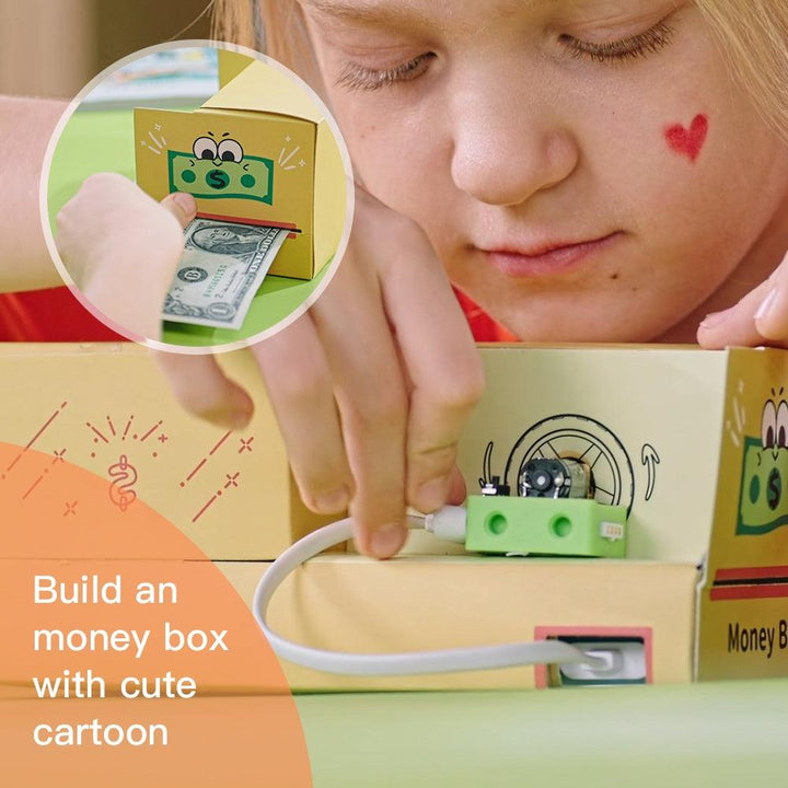 Explorer Kit project-build an money box with cute cartoon